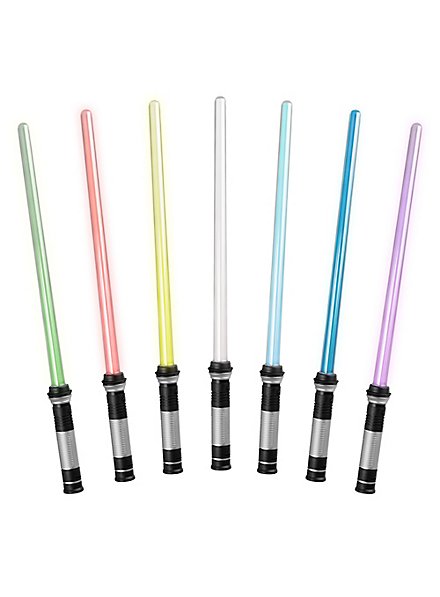 Double sabre laser avec 7 couleurs LED (rouge, bleu, vert, jaune, violet,  blanc) & effets sonores du sabre laser 
